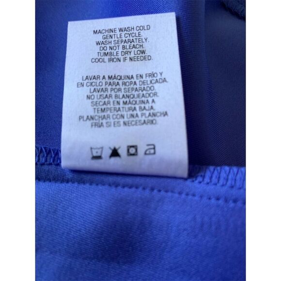 Metaphor‎ Women's Plus 3X Blue Colorblock Knee Length Dress Casual - Picture 7 of 14